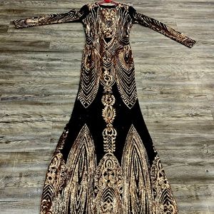 Sequence Sexy Black Mermaid Dress size S, 0-4 in women’s. Zipper back